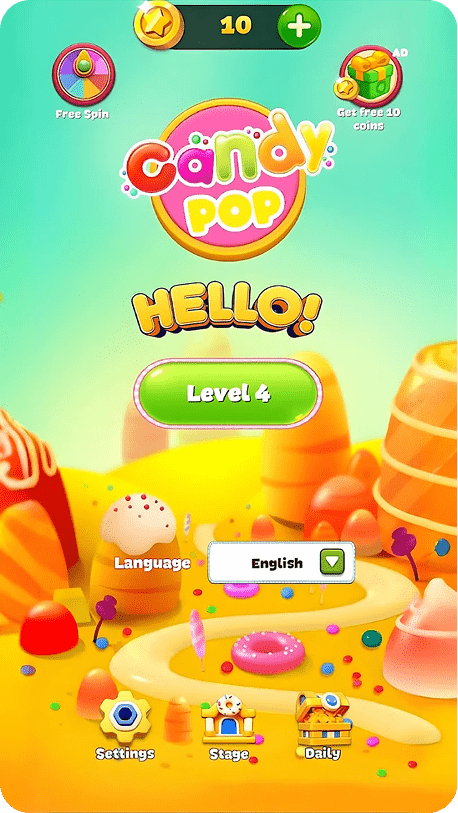 Candy Pop game screenshot 1