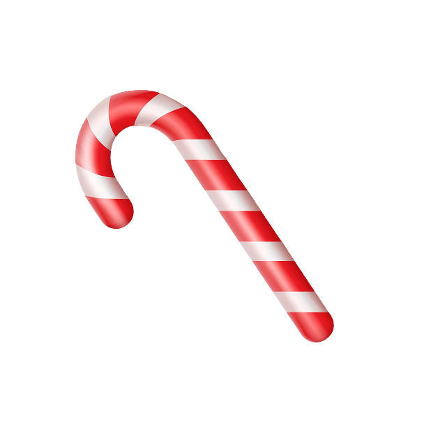 Decorative candy cane